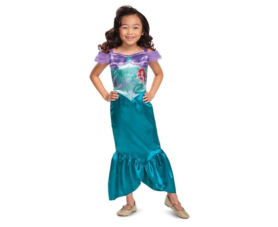 Strój Ariel Basic - The Little Mermaid Princess (licencja), rozm. S (5-6 lat) Disguise