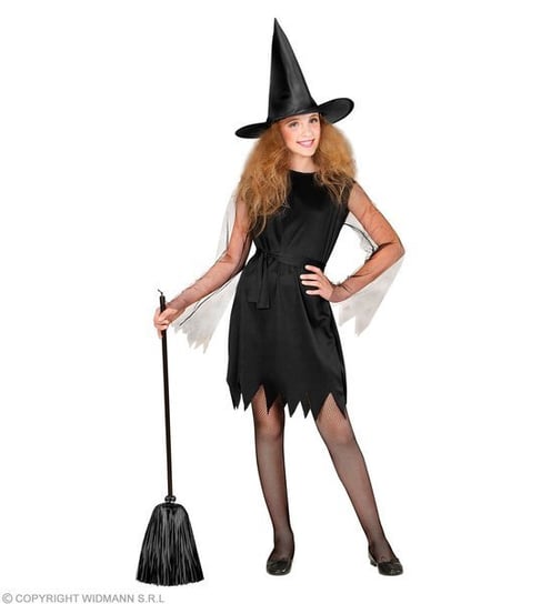 Strój Czarownicy Witch Czarny-116 Widmann