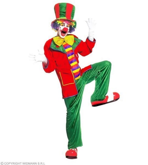 Strój dla dorosłych, klaun mix-kolor, rozmiar M Widmann