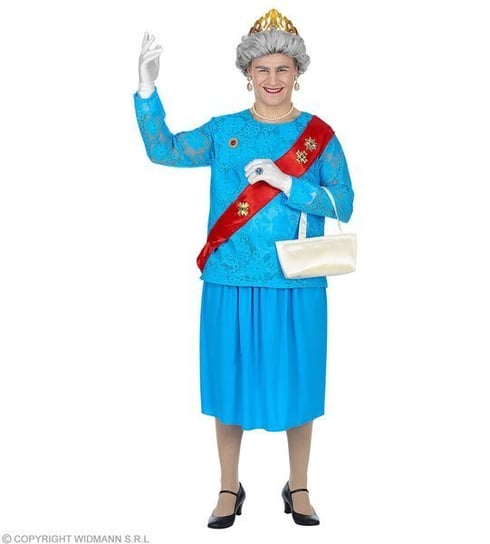 Strój dla dorosłych, Królowa Elżbieta, rozmiar XL Widmann