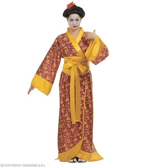 Strój dla dorosłych, profesjonalny geisha, złoty, rozmiar L Widmann