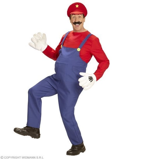 Strój dla dorosłych, Super Mario, rozmiar M Widmann