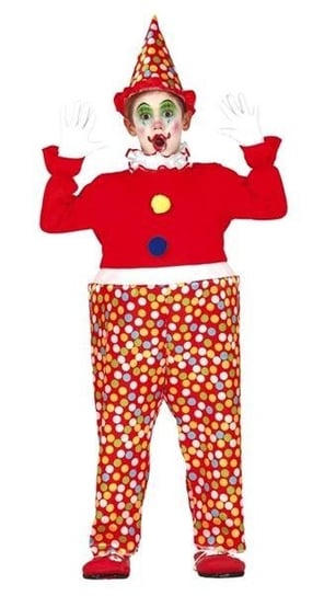 Strój dla dzieci, czerwony klaun, rozmiar 104 Guirca