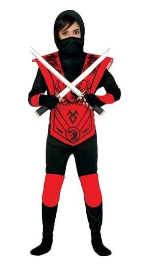 Strój dla dzieci, Czerwony Mały Ninja, rozmiar 104 Guirca