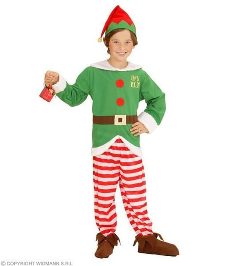Strój dla dzieci, Elf, zielony, rozmiar 128 Widmann