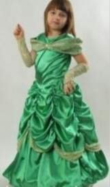 Strój dla dzieci Księżniczka Bella, zielony, rozmiar 110-116 cm Gama Ewa Kraszek