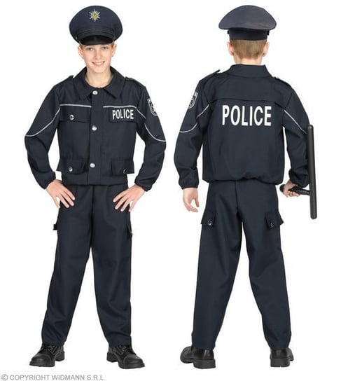 Strój dla dzieci, Mały Policjant, rozmiar 128 Widmann