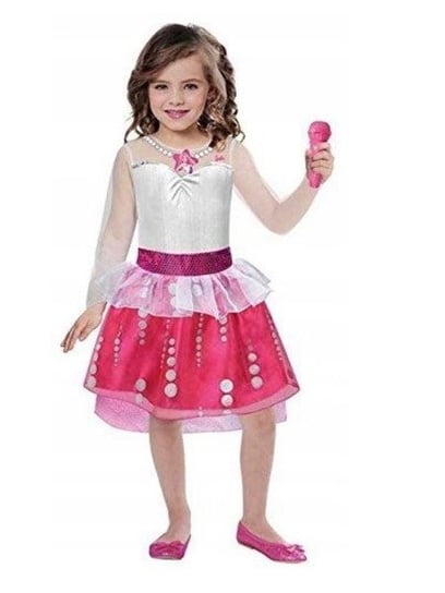 Strój dla dzieci, piosenkarka Barbie, rozmiar 104 Amscan
