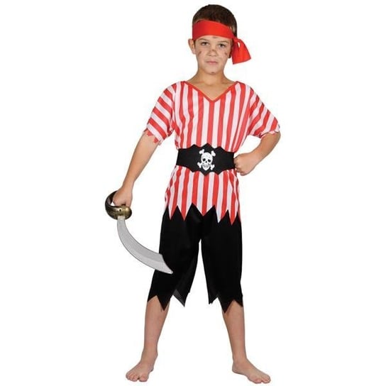 Strój dla dzieci, Pirat w paski, rozmiar 140 Wicked Costumes