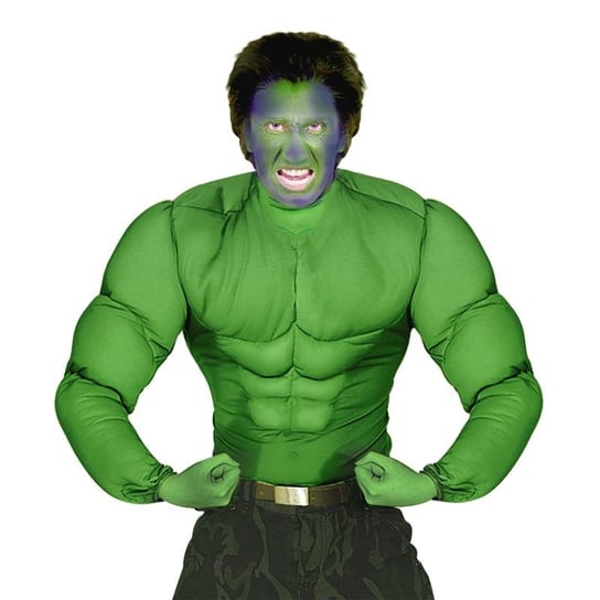 Strój Hulk, koszulka z mięśniami Winmann