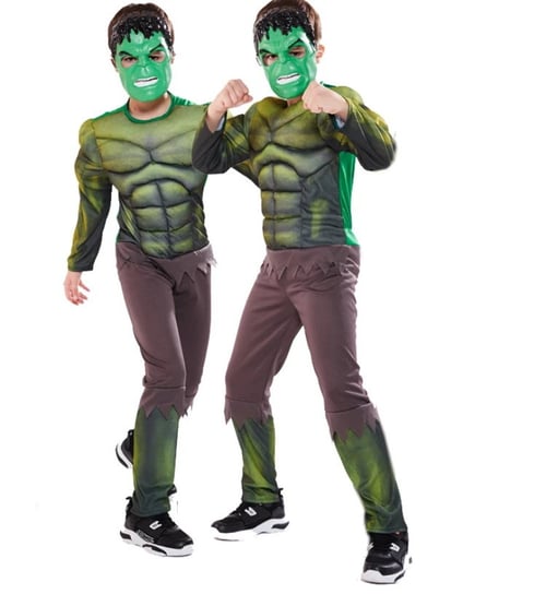 Strój Hulk Superbohater Maska Kostium Z Mięśniami R. 130-140 10-12 Lat Inna marka