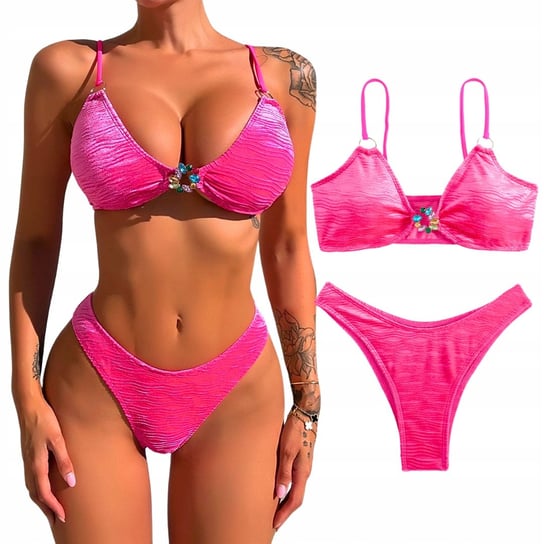 Strój Kąpielowy Dwuczęściowy Kostium Plażowy Elegancki Bikini roz. L 40 BikiniWear