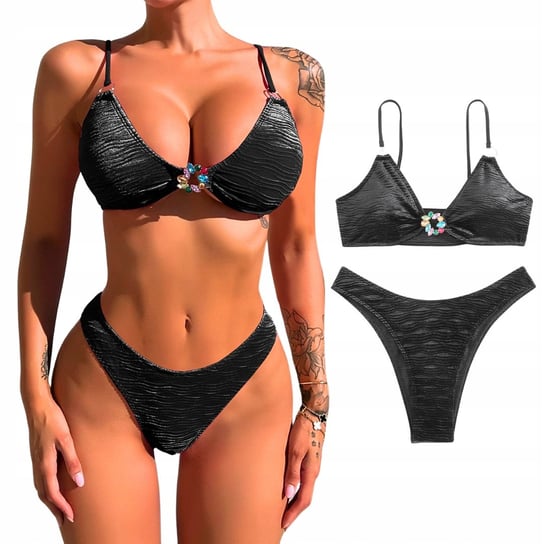 Strój Kąpielowy Dwuczęściowy Kostium Plażowy Elegancki Bikini roz. M 38 BikiniWear