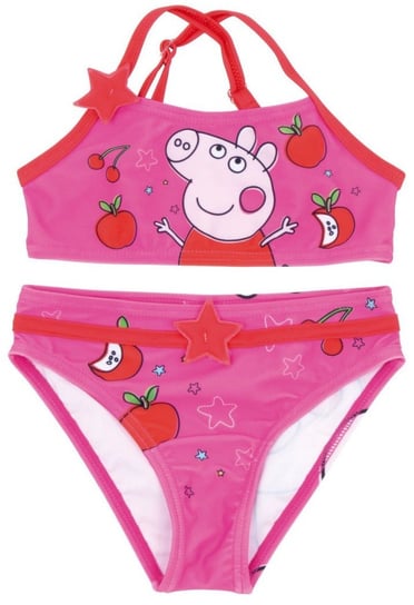 Strój Kąpielowy Dziewczęcy Peppa Pig Świnka Kostium Top Majtki 110/116 Lato Hopki