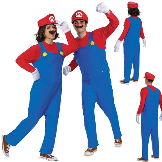 Strój karnawałowy Mario dla dorosłych przebranie 175-180 cm Disguise