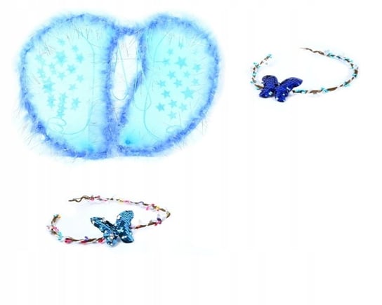 Strój Karnawałowy Motyl Skrzydła Niebieskie Midex