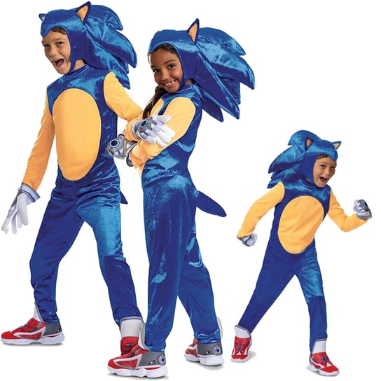 Strój karnawałowy Sonic dla chłopca dziewczynki Jeż Kostium Przebranie 110-122 cm (4-6 lat) Disguise