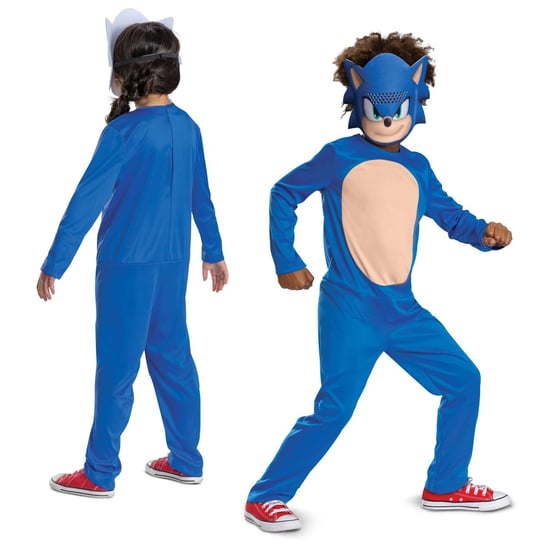 Strój karnawałowy Sonic dla chłopca dziewczynki Jeż Kostium Przebranie 125-135 cm (7-8 lat) Disguise
