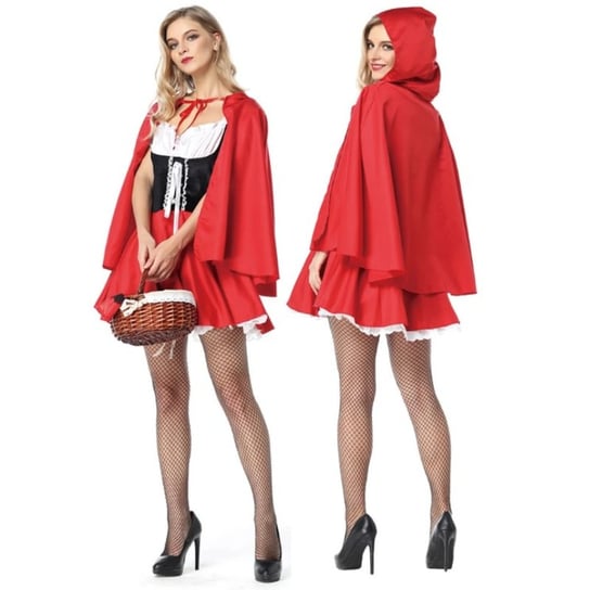 Strój Kostium Czerwony Kapturek Sukienka Cosplay Dla Dorosłych L 164/170 Cm Hopki