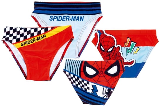 Strój Kostium Kąpielowy Spiderman Kąpielówki Majtki 110/116 Chłopięce 2 Szt Hopki