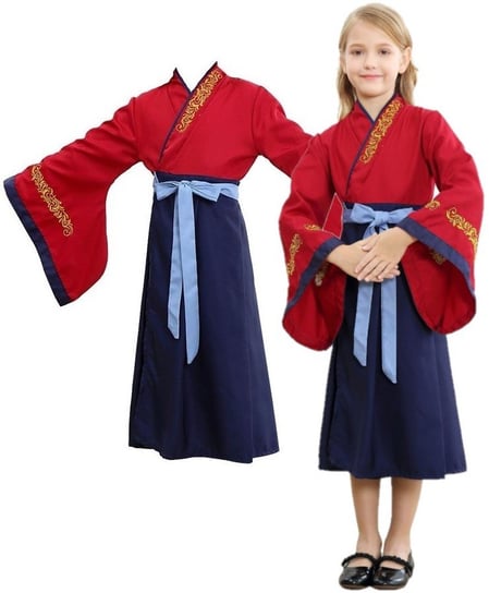 Strój Kostium Kimono Mulan Sukienka Przebranie 128/134 Hopki