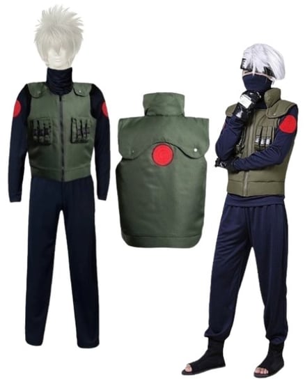 Strój Kostium Przebranie Kakashi Hatake Naruto Anime Cosplay Peruka L/Xl 176/182 Cm Hopki