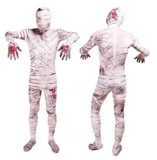 Strój Kostium Przebranie Mumia Zombie Upiór Halloween 164/170 M/L Hopki