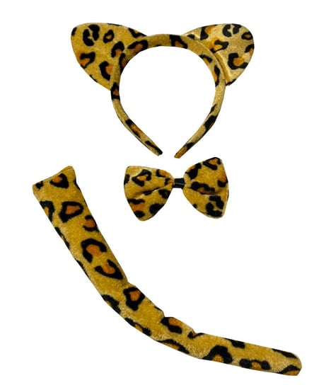 Strój Kot Gepard Leopard Opaska Ogon Mucha Inna marka