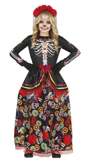 Strój mała kwiecista catrina-116 Guirca