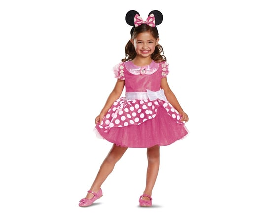Strój Minnie Pink Deluxe - Minnie Mouse (licencja), rozm. S (5-6 lat) Disguise
