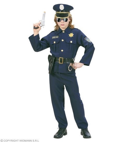 Strój policjanta granatowy, rozmiar 128 Inna marka