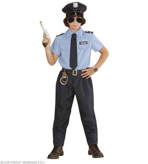 Strój policjanta oficera, rozmiar 116 Widmann