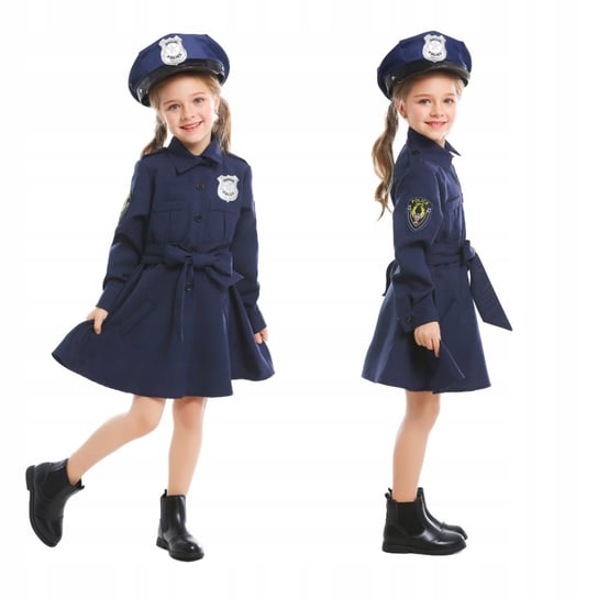 Strój Policjantki Dla Dziewczynki Kostium Dla Dzieci Karnawał Halloween L Korbi