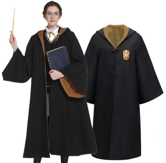 Strój Przebranie Harry Potter Hufflepuff Peleryna Czarodzieja Toga L/Xl 170/176 Hopki