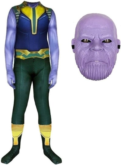 Strój Przebranie Kostium Thanos Skin 104/110 (Z Metki S) Nowy + Maska Hopki
