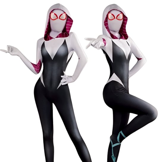 Strój Przebranie Spider Woman Gwen Stacy Spiderman Cosplay 164 170 M L Hopki
