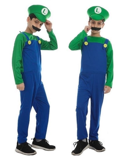 Strój Przebranie Super Mario Bros Luigi 110/116 Hopki