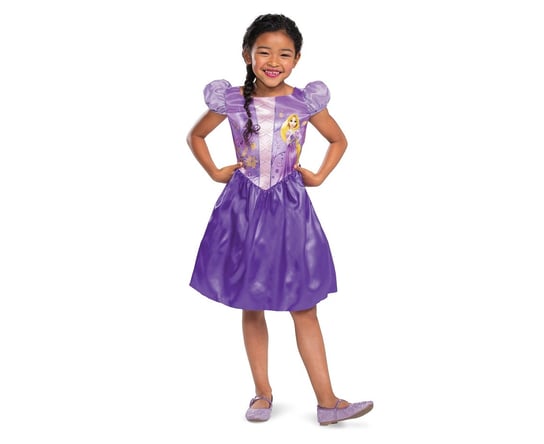 Strój Rapunzel Basic - Tangled Princess (Licencja), Rozm. M (7-8 Lat) Disguise