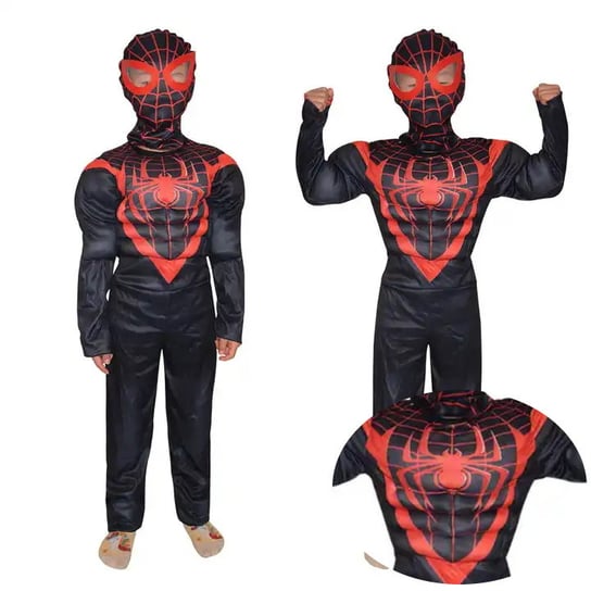 Strój Spider-Man Superbohater Maska Kostium Z Mięśniami R. 110-120 4-6 Lat Inna marka