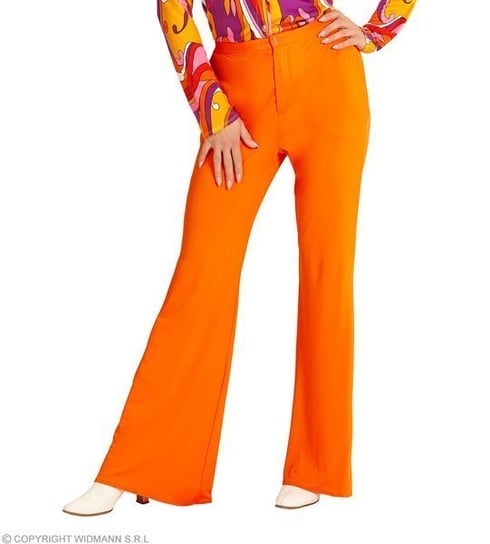 Stroje dorosłych, spodnie damskie pomarańczowe, rozmiar L/XL Widmann
