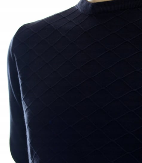 Strokers Klasyczny Elegancki Sweter Męski Pod Szyję Z Bawełny L Granatowy Inna marka