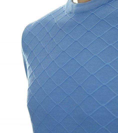 Strokers Klasyczny Elegancki Sweter Męski Pod Szyję Z Bawełny M Błękitny Inna marka