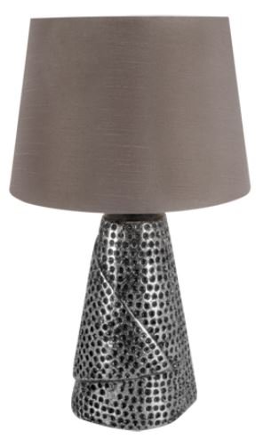 STRUHM Lampka stołowa glamour MAGDA 39cm srebrna Struhm