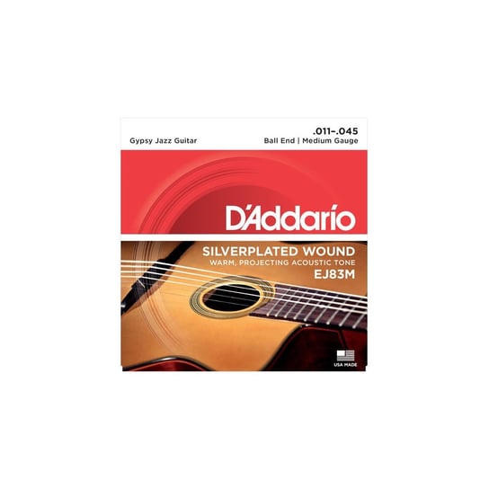 Struny DADDARIO gitary akustycznej 11-45 Gypsy Jazz EJ83M D'Addario