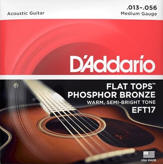 Struny do gitary akustycznej Daddario EFT17 13-56 D'Addario