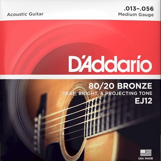 Struny do gitary akustycznej Daddario EJ12 13-56 D'Addario