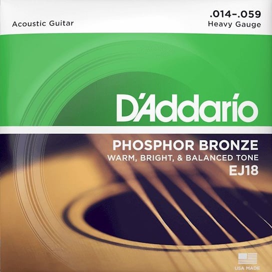 Struny do gitary akustycznej Daddario EJ18 14-59 D'Addario