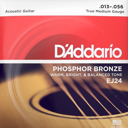 Struny do gitary akustycznej Daddario EJ24 13-56 D'Addario