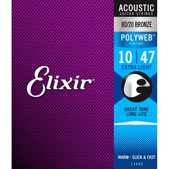 Struny do gitary akustycznej Elixir 11000 10-47 Elixir