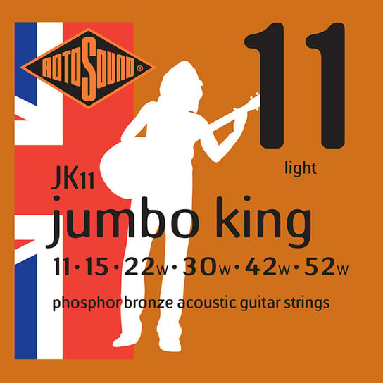 Struny do gitary akustycznej ROTOSOUND JK11, 11-52 Rotosound